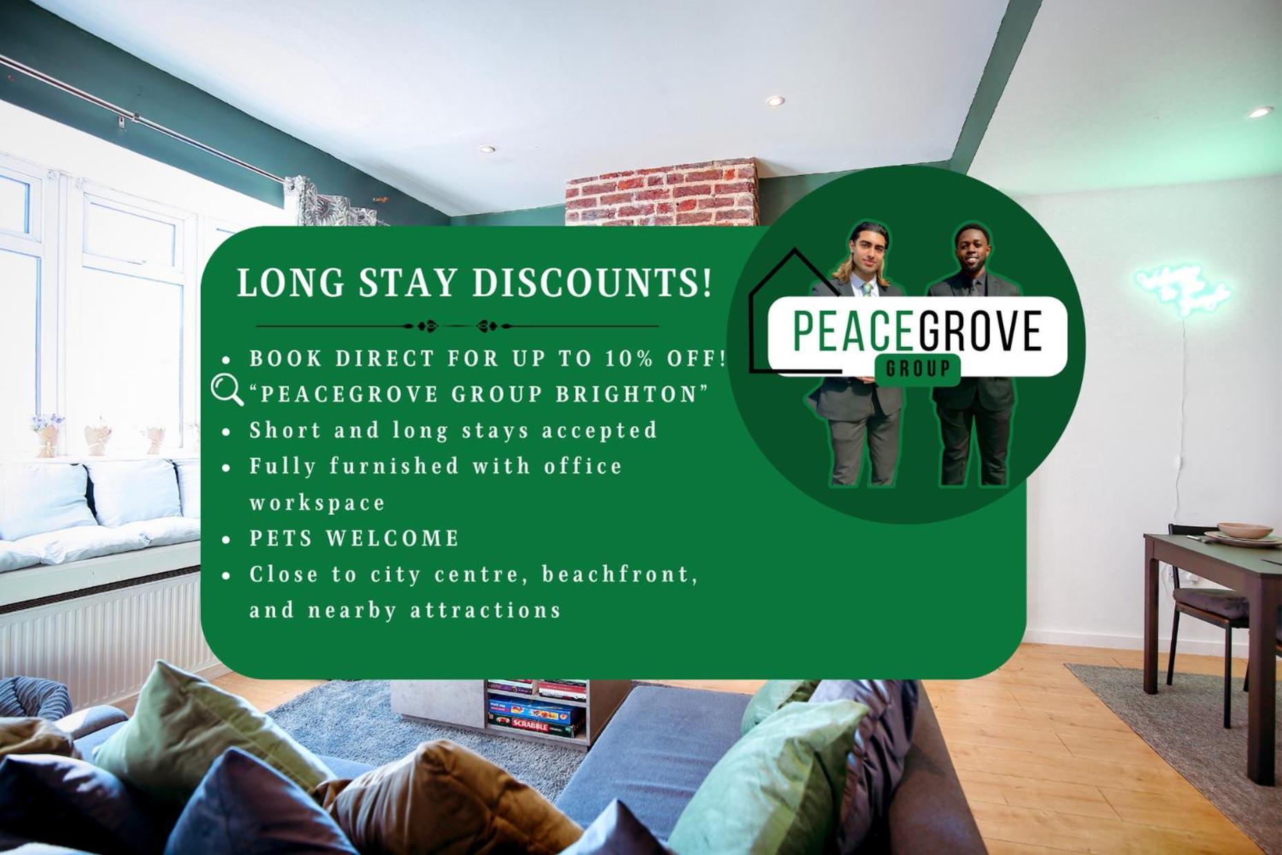 Three Bedroom House By Peacegrove Homes Short Lets & Serviced Accommodation Brighton With Free Wifi & Pet Friendly Eksteriør billede