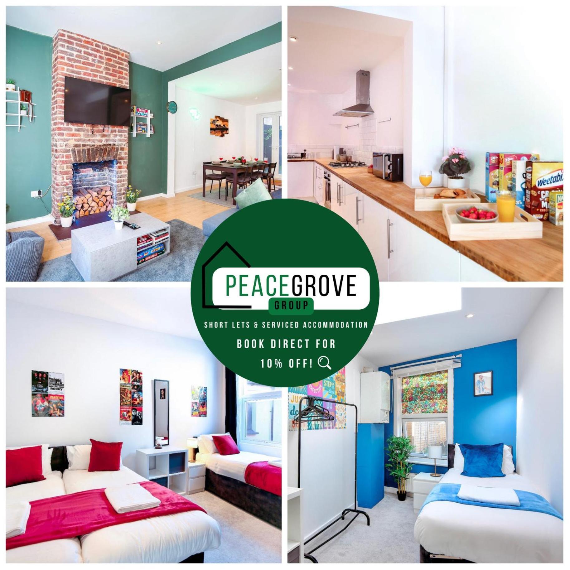 Three Bedroom House By Peacegrove Homes Short Lets & Serviced Accommodation Brighton With Free Wifi & Pet Friendly Eksteriør billede
